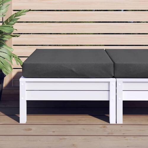 Pallehynde 60x60x9,5 cm stof meleret antracitgrå