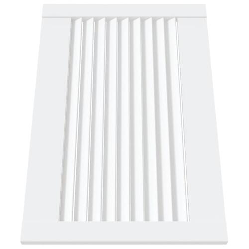 Skabslåger 2 stk. 39,5x59,4 cm lameldesign massivt fyr hvid