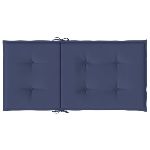 Stolehynder med lav ryg 6 stk. stof marineblå