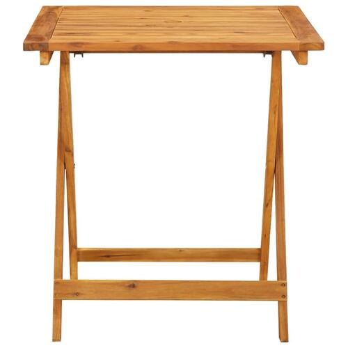Bistrosæt 3 dele stof og massivt træ beige