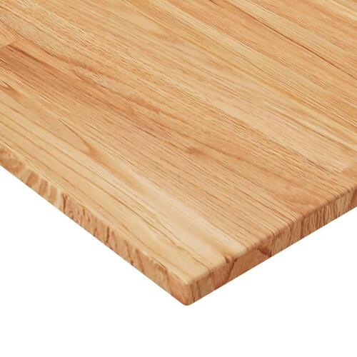 Bordplade til badeværelse 100x50x1,5 cm massivt træ lysebrun