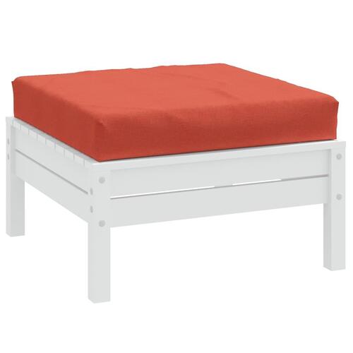 Pallehynde 60x60x9,5 cm stof meleret rød