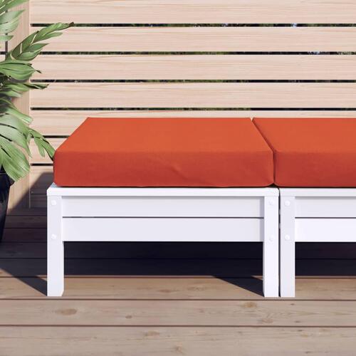 Pallehynde 60x60x9,5 cm stof meleret rød