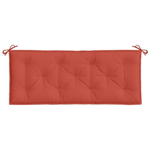 Hynder til havebænk 2 stk. 120x50x7 cm stof meleret red
