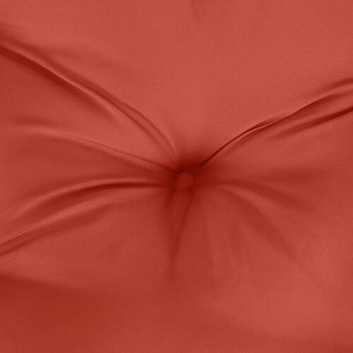 Hynder til havebænk 2 stk. 120x50x7 cm stof meleret red