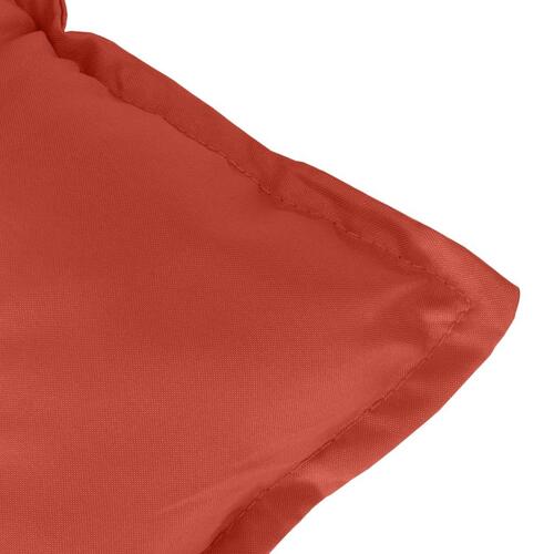 Hynder til havebænk 2 stk. 120x50x7 cm stof meleret red