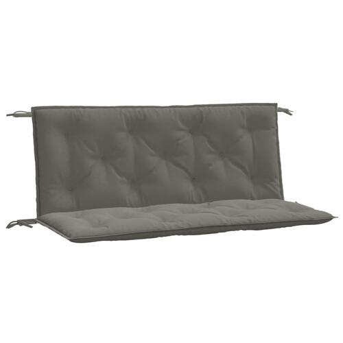 Hynder til havebænk 2 stk. 120x50x7 cm stof meleret mørkegrå