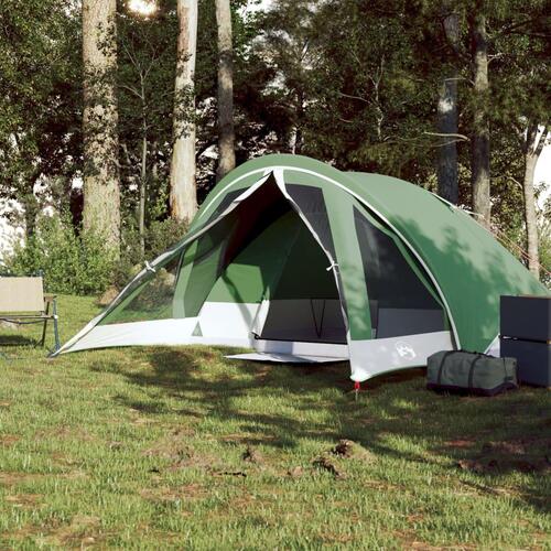 4-personers campingtelt vandafvisende grøn