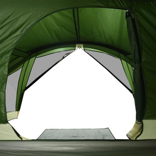 4-personers campingtelt vandafvisende grøn
