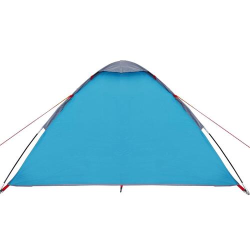 4-personers campingtelt vandafvisende blå
