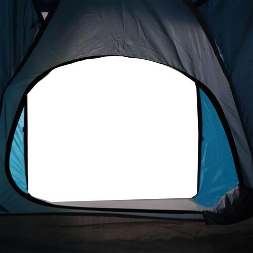 4-personers campingtelt vandafvisende blå