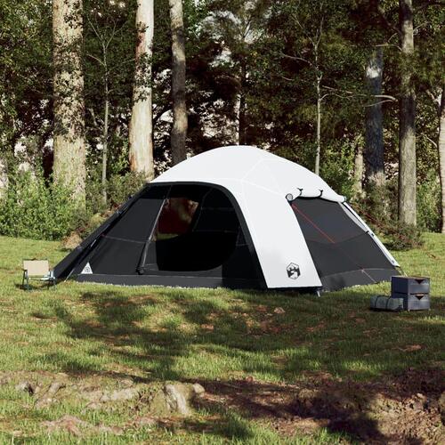 6-personers campingtelt vandafvisende mørklægningsstof hvid