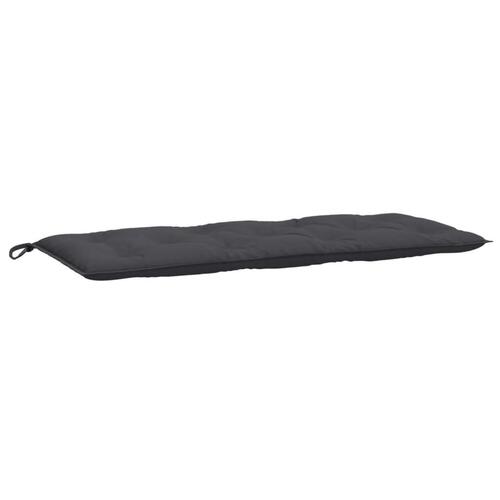 Hynder til havebænk 2 stk. 120x50x7 cm stof meleret antracitgrå