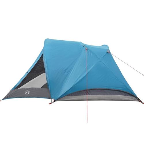 4-personers campingtelt vandafvisende blå