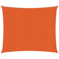 Solsejl 2,5x3 m 160 g/m² HDPE orange