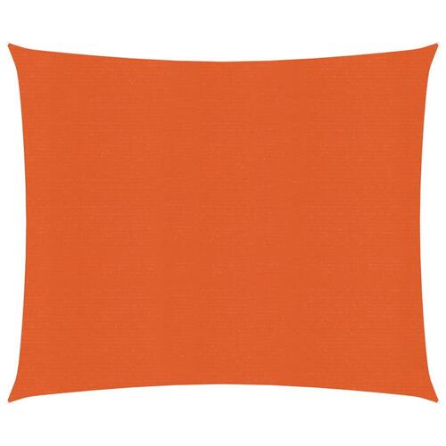 Solsejl 2,5x3 m 160 g/m² HDPE orange