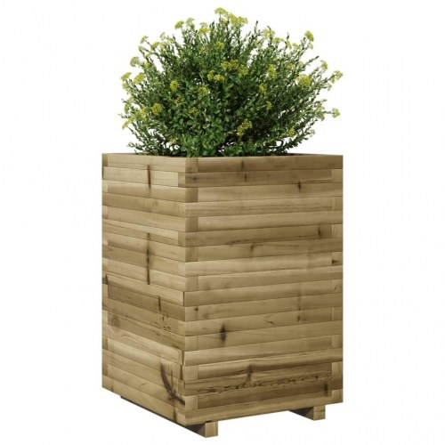 Plantekasse 50x50x72 cm imprægneret fyrretræ