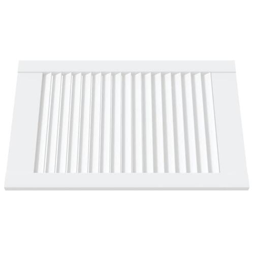 Skabslåger 2 stk. 61,5x39,4 cm lameldesign massivt fyr hvid