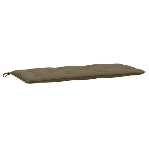 Hynder til havebænk 2 stk. 120x50x7 cm stof meleret gråbrun
