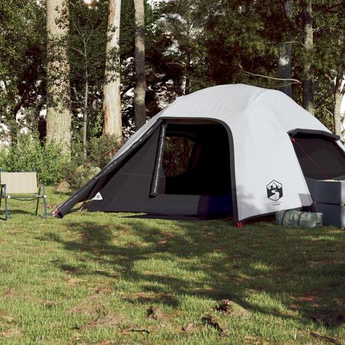 4-personers campingtelt vandafvisende mørklægningsstof hvid