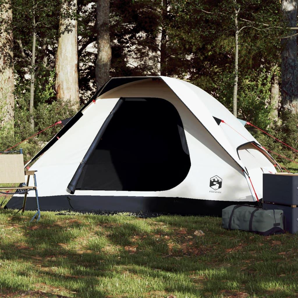 2-personers campingtelt vandafvisende mørklægningsstof hvid