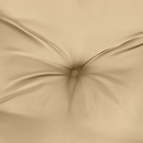 Hynder til havebænk 2 stk. 120x50x7 cm stof meleret beige