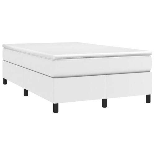 Sengeramme 120x200 cm kunstlæder hvid