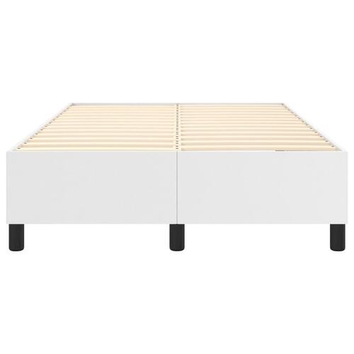 Sengeramme 120x200 cm kunstlæder hvid