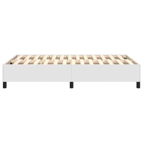 Sengeramme 120x200 cm kunstlæder hvid