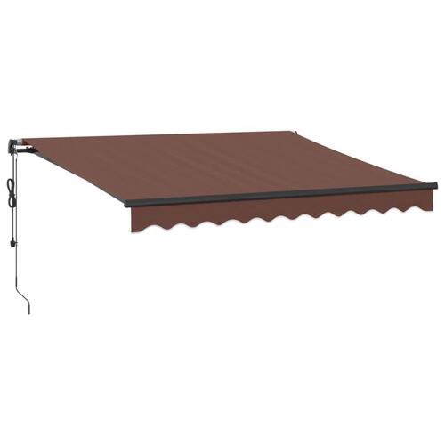 Markise 300x250 cm automatisk betjening brun