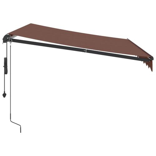 Markise 300x250 cm automatisk betjening brun