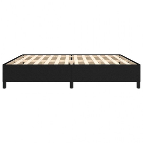 Sengeramme uden madras 200x200 cm stof sort