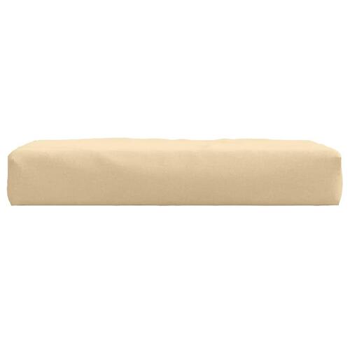 Pallehynde 60x60x9,5 cm stof meleret beige