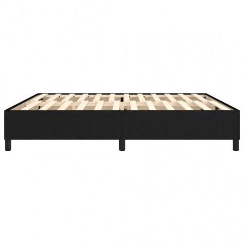 Sengeramme uden madras 200x200 cm stof sort