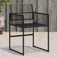 Havestole 4 stk. polyrattan sort