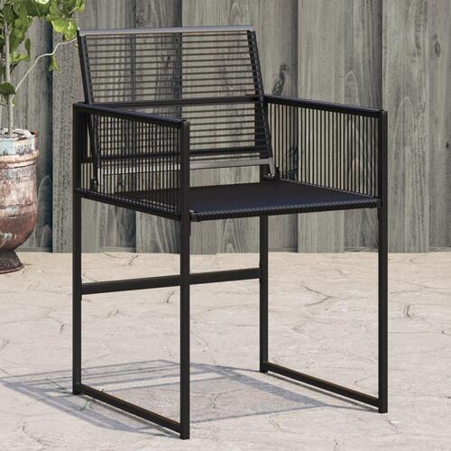 Havestole 4 stk. polyrattan sort