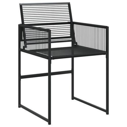 Havestole 4 stk. polyrattan sort
