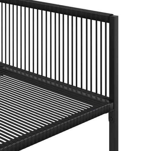 Havestole 4 stk. polyrattan sort
