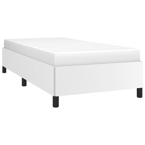 Sengeramme 100x200 cm kunstlæder hvid