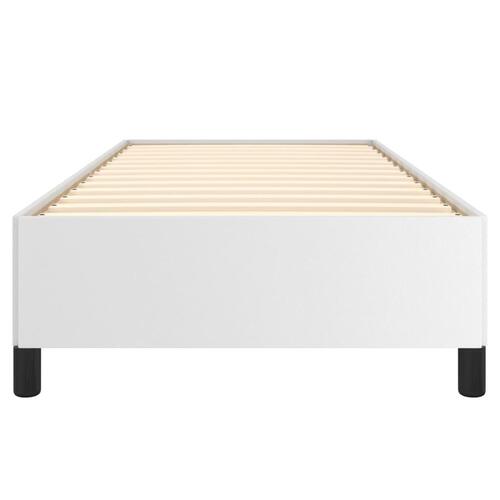 Sengeramme 100x200 cm kunstlæder hvid