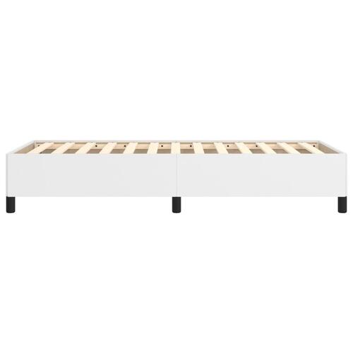 Sengeramme 100x200 cm kunstlæder hvid