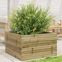 Plantekasse 80x80x46 cm imprægneret fyrretræ
