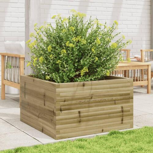 Plantekasse 80x80x46 cm imprægneret fyrretræ