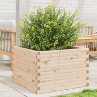 Plantekasse 70x70x46 cm massivt fyrretræ
