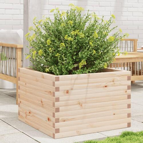 Plantekasse 70x70x46 cm massivt fyrretræ