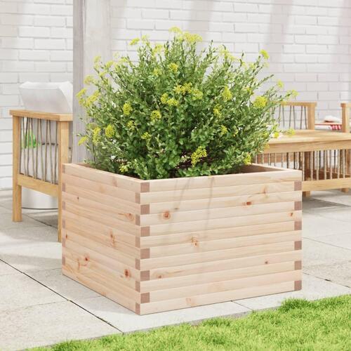 Plantekasse 70x70x46 cm massivt fyrretræ