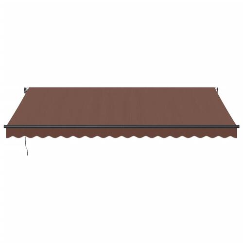 Markise 450x350 cm automatisk betjening brun
