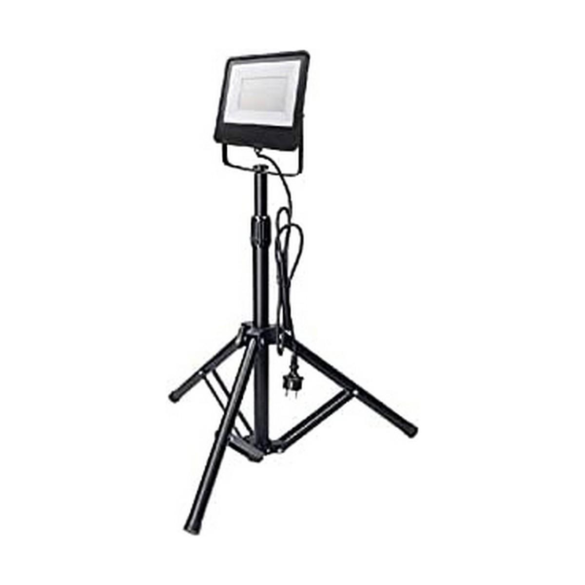 LED projektør på stativ EDM 70336 - 100 W, 6400-6500 K, sort