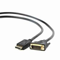 DisplayPort til DVI-mellemstik GEMBIRD CC-DPM-DVIM-6 1080 px 1,8 m Sort 1,8 m