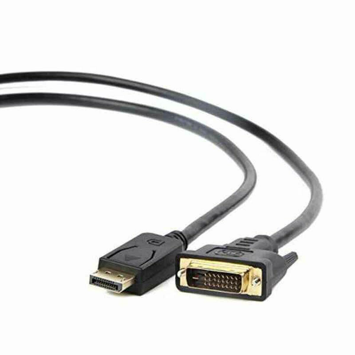 DisplayPort til DVI-mellemstik GEMBIRD CC-DPM-DVIM-6 1080 px 1,8 m Sort 1,8 m